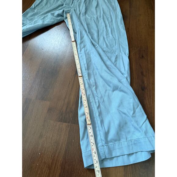 Madewell Neale Straight Leg Drapeweave Pants Overcast Blue Career Office Sz 10 - Picture 5 of 9